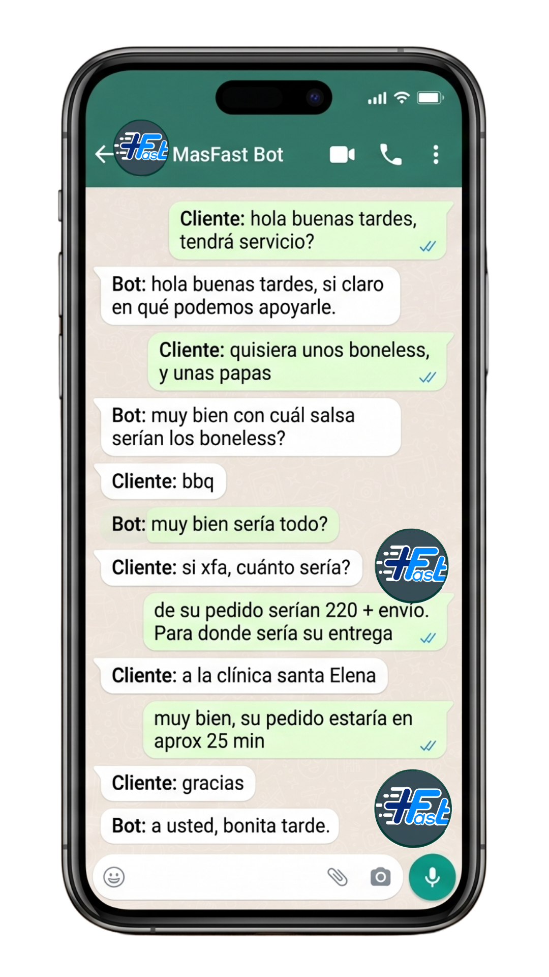 Demostración MasFast Bot